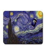 Doctor Who TARDIS Starry Night Van Gogh Large Rectangular Mousepad - $5.43 CAD