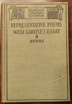 1897 HC Representative Poems of Robert Burns with Carlyle&#39;s Essay on Burns. (S.. - $7.94