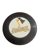 Vintage 1990s Pittsburgh  penguins NHL inglasco OFFICIAL PRO GAME PUCK - $24.04