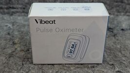 Vibeat Finger Pulse Oximeter w/ Alarm Check SpO2. Heart Rate, Perfusion ... - $3.99
