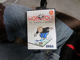 Sega Master System Monopoly Original Cartridge Video Game Rare Vintage Case - £44.56 GBP