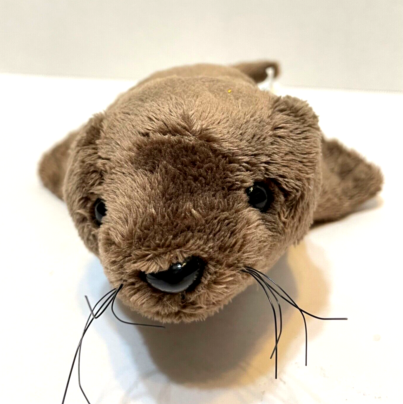 Wildlife Artists Realistic Plush Brown Baby Seal Stuffed Animal 11 inches - $7.35