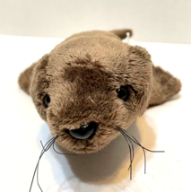 Wildlife Artists Realistic Plush Brown Baby Seal Stuffed Animal 11 inches - £5.86 GBP