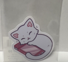 Fluffy Cat , Vinyl Decals Sticker , waterproof durable removal 2 inches - €2,01 EUR