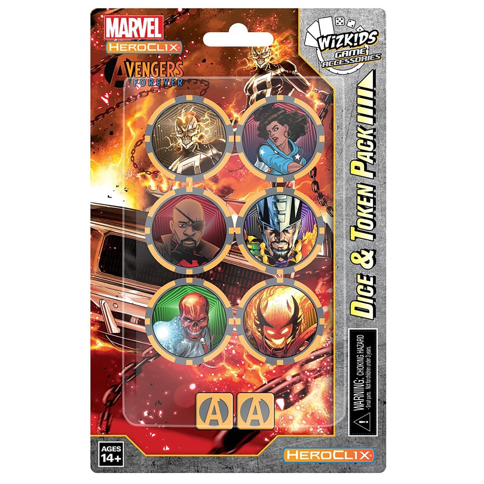 Wizkids/Neca Marvel HeroClix: Avengers Forever Dice & Token Pack Ghost Rider - $17.73