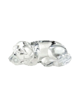 Princess House Clear Glass Puppy Dog Figurine Paperweight Decor - $14.85