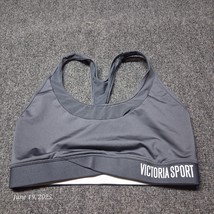 The Player by Victoria Sport Racerback Bra Women Size Medium Gray Wireless - $18.61