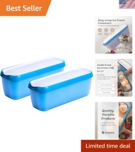 Leak-Resistant Ice Cream Storage Set - 2 x 1.5 Qt Containers for Homemad... - $52.50