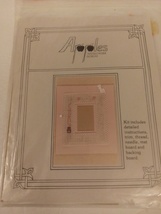 Apples Needlework Designs Little Girl Bear Photo Frame Cross Stitch Kit New - $24.99