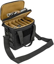 6 Gun Pistol Soft Case Tactical Shooting Range Bag Firearm Handgun Storage Padde - £69.78 GBP