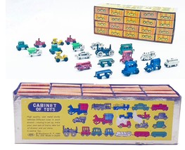 Cabinet of Toys, Vintage from famous Shackman&#39;s NY, No. 3737 - $338.58