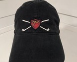 Ralph Lauren Polo Golf Hat Plaid Crest Shield Adjustable Cap 90s Navy Bl... - $32.62