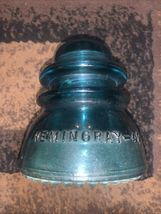 Vintage Hemingray Glass Insulator No 42 Made in USA Green 4" - $11.88