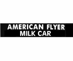 AMERICAN FLYER MILK CAR Button SELF ADHESIVE STICKER S Gauge Trains - £3.16 GBP