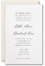 Luxury Extra Large Size Wedding Invitation Elegant Plain Simple Handwritten Look - £215.74 GBP