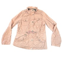 Snobbish Collection Jacket Womens Large Pink Cotton Full Zipper Coat Out... - $464.81 MXN