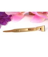 Swank HAND SAW TIE CLASP Bar Vintage Goldtone TOOL Man Men&#39;s Length 3 1/4&quot; - $30.99 CAD