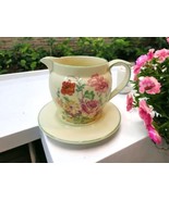 Antique Royal Winton Grimwades England Floral Chintz Painted Creamer Sau... - $51.30