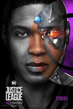 2017 Justice League Movie Poster 11X17 Cyborg Victor Stone DC Comics  - £9.10 GBP
