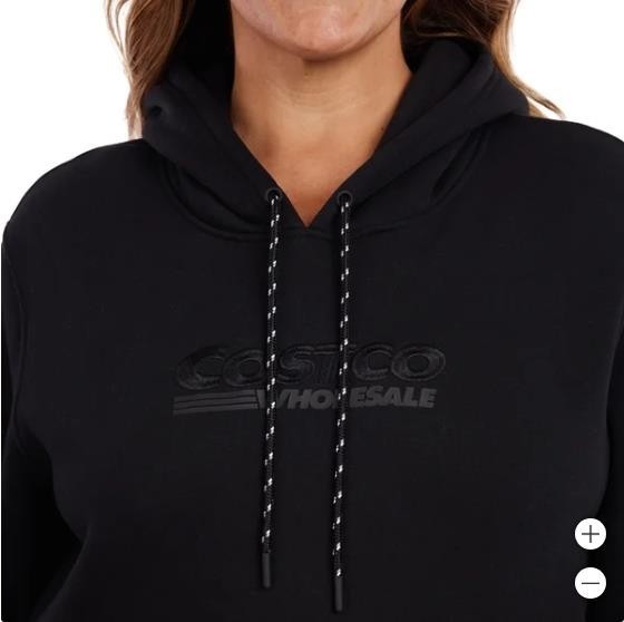 Costco Wholesale Mens Womens Hoodie Black Unisex Kangaroo Pocket Heavyweight Item image 8