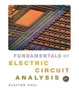 Fundamentals of Electric Circuit Analysis by Clayton R. Paul 2001 Hardback - $49.49