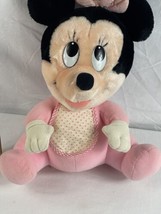 Vintage Playskool 1984 Disney Babies Minnie Mouse Plush Hasbro 12” - £9.86 GBP