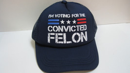 I&#39;m voting for the convicted felon snap back Mesh cap/hat navy small adjustable - £9.33 GBP