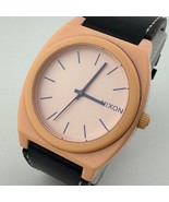 Nixon The Time Teller Quartz Watch Men 100m Pink Black Polycarbonate New... - $52.50 CAD