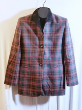 Vintage Woman&#39;s Pendleton  Red Plaid Size 6 Blazer Jacket - £19.86 GBP