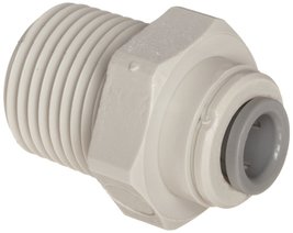 John Guest Acetal Copolymer Tube Fitting, Straight Adaptor, 1/4&quot; Tube OD... - $20.46+