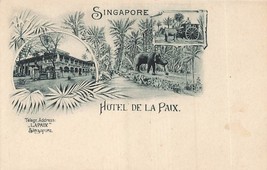 Singapore~Hotel De La PAIX~1900s Multi Image Postcard - £42.50 GBP