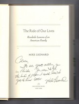 The Ride of Our Lives by Mike Leonard (2006, Hardcover) Signed autographed - £38.39 GBP