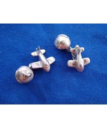 Vintage 925 Sterling Silver Links Of London Airplane Cufflinks Free Ship... - $1,844.19 MXN