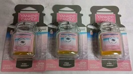 Lot of 3 Yankee Candle Car Jar Pink Sands Air Fresheners - £11.91 GBP