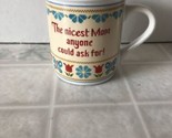 Hallmark Vintage 1983 Nicest Mom in The World Coffee Tea Cup with Lid Mu... - $24.73