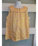 Brooks Brothers Fleece Yellow Polka Dot Sleeveless Shirt Size 12 Girl&#39;s - $19.80