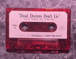DEAD DOCTORS DON&#39;T LIE - Dr. JOEL D. WALLACH (Cassette) TAPE ONLY - £7.89 GBP