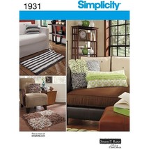 Simplicity Sewing Pattern 1931 Pillows Rugs Home Interior Decor - $8.99