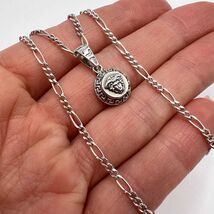 Vintage Necklace Pendant Chain Sterling Silver 925 Jewelry Stamped 5.50g - $95.00