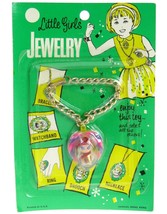 Vintage 60&#39;s Liddle Kiddles Girls Jewelry Clone Klone Pageant Doll Bracelet MOC - £101.48 GBP