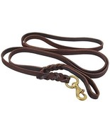 Genuine Leather Durable Dog Leash 7 Foot Long 1.2&quot; W Dog Training Leash - $39.59