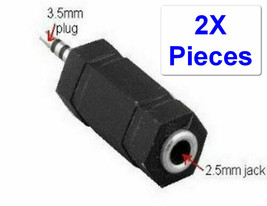 2 Folsom and Erostek In-Line Adapters for Zeus Rimba Electro 3.5mm plug to 2.5mm - £11.84 GBP