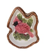 St. Nicholas Square 1999, Vintage Red Cardinal Ceramic Appetizer Candy D... - $14.25