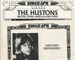 3 Biograph Cinema Programs New York The Hustons Depardieu Brando Gone Ho... - $20.79