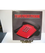 Vtg phone push button 2 piece electronic with jack in orig box great mov... - $362.64 MXN