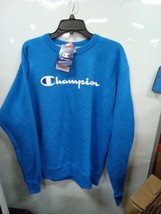 Champion Men  Pull Over Sweatshirt  Blue Size M 069 Box B Mh - $16.49