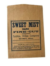 Tobacco Envelope Sweet Mist Dark Fine Cut Scotten Dillon Company Detroit MI - £6.37 GBP