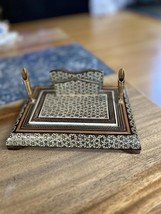 Vintage Handcrafted Inlaid Persian Khatam Kari 2 Pen Holder - $34.65