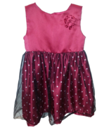 Park Bench Toddler Girls White Polka Dot Dress Size 3T Red - £8.45 GBP