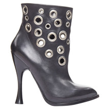 Alexander Mcqueen Grommet Studded Spool Pirate Ankle Boots Women Black Size 39 - £751.24 GBP